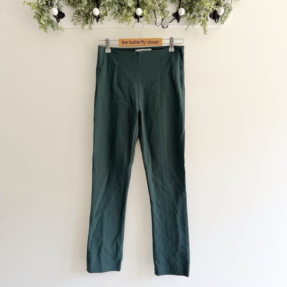 MM. Lafleur Green High Waist Straight Leg Dress Pants Size 6 O 57 business corpo